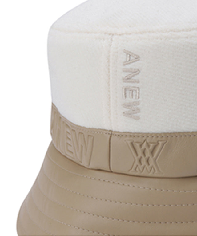 Mixed Wool Bucket Hat - Ivory