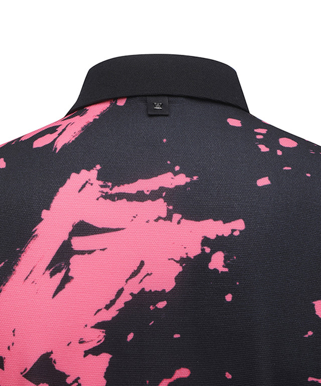 Men's Paint DTP Short T-Shirt - Pink
