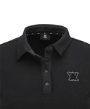 Women's Nap Collar Long T-shirt - Black