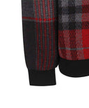 Men's Check Point Sweater - Black