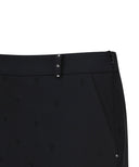 W Front Embossed Point H-line SQ - Black
