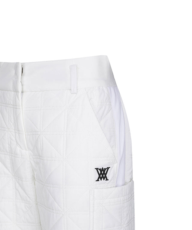 Women's Thinsulate Quilting Point Jogger L/PT - White