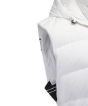 Women's Long Length Down Vest - Ivory