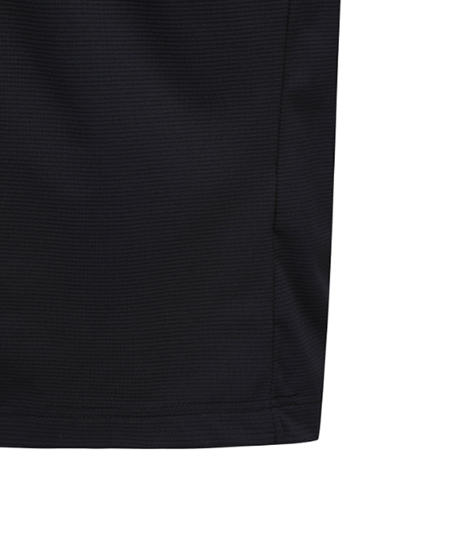 Men's Essential Collared Long T-Shirt - Black
