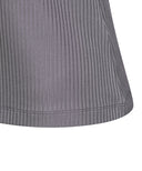 Women's Zipper Point Golgi Long T-shirt - Gray