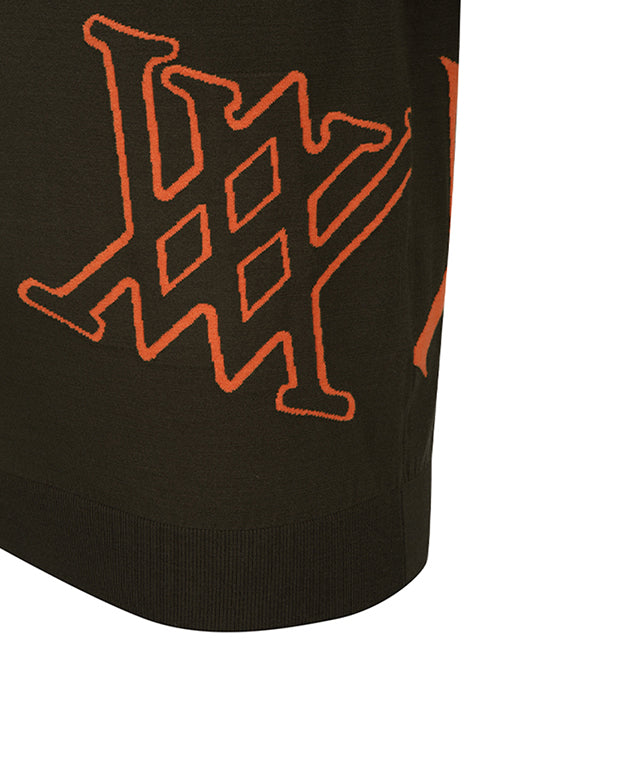 Men's Logo Intarsia Pullover - Brown