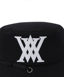 [Legacy Sale] Unisex Big Logo Applique Bucket Hat -  Black