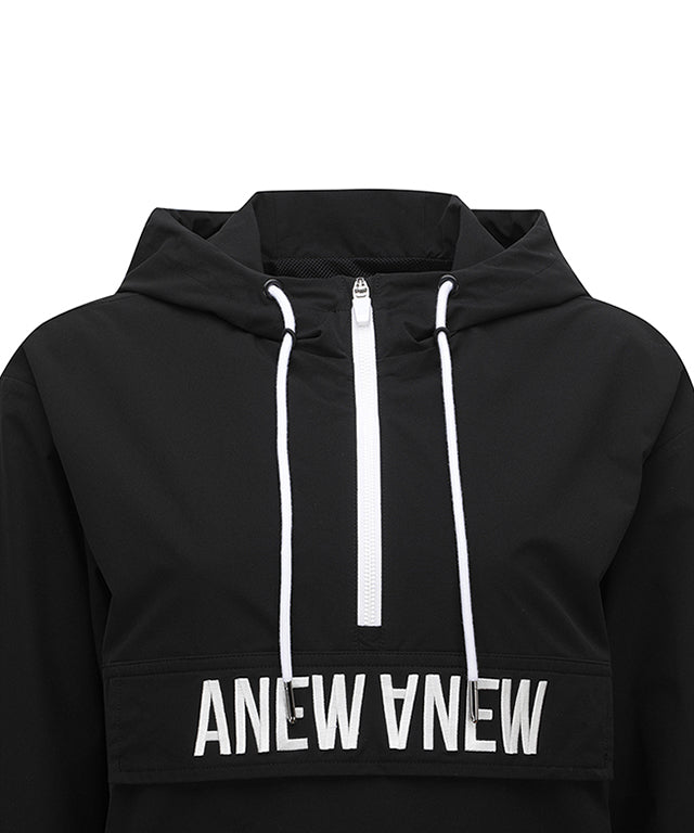 Uni Hoodie Anorak - Black