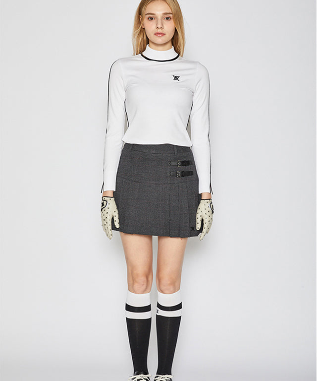 Women's High Neck Sweater - White