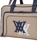 Double Logo Boston Bag - Beige