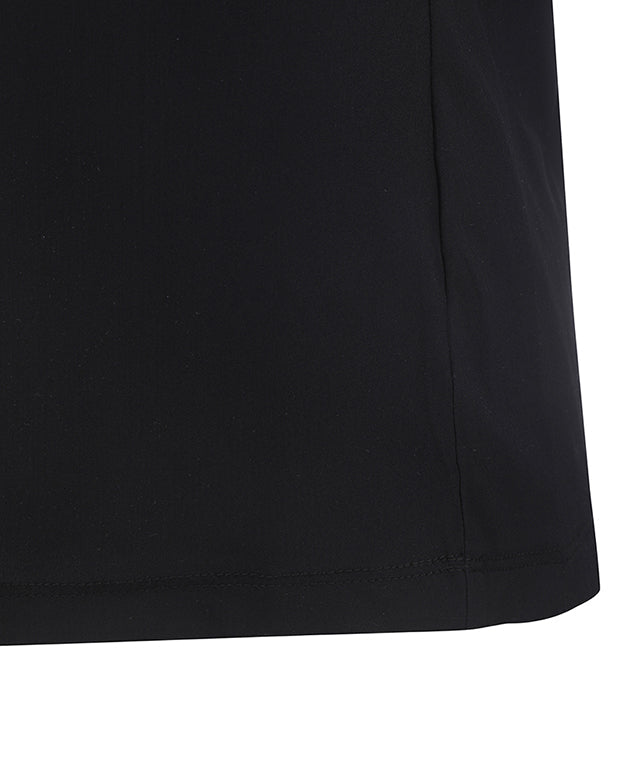 Women's Front Logo Point Sleeveless - Black