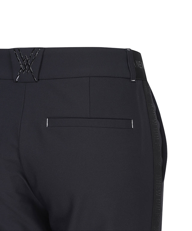 Men's Side Logo Band Point Incision L/PT - Black