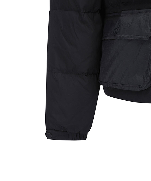 Women's Boa Hoodie Bomber - Black