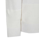 Men's Knit Block High Neck Sweater - Ivory