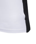 Women's Back Knit Block Short T-Shirt - White