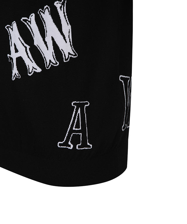 Men's Logo Intarsia Pullover - Black