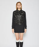 [Legacy Sale] Women's Camo Mix MA-1 Jacket - Black