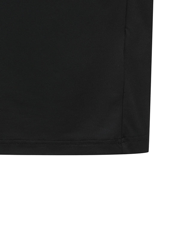 Unisex Essential Round Short T-Shirt - Black