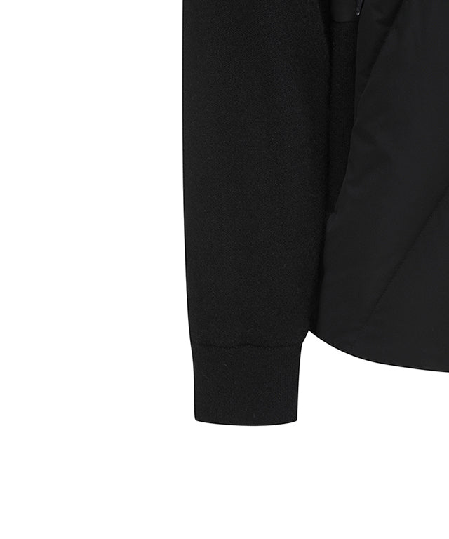 Men's Anew Signature Quilting Point Hybrid Jacket - Black