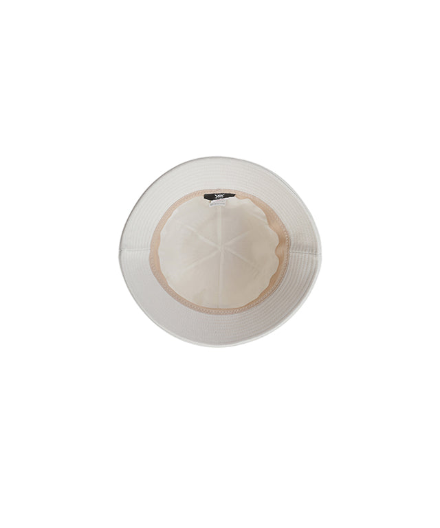 Women's Woven Knit Mix Bucket Hat - Off White