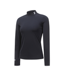 Women's Cold Fabric High Neck T-Shirt - Black