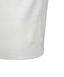 Men's Knit Block High Neck Sweater - Ivory