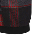 Men's Check Point Sweater - Black