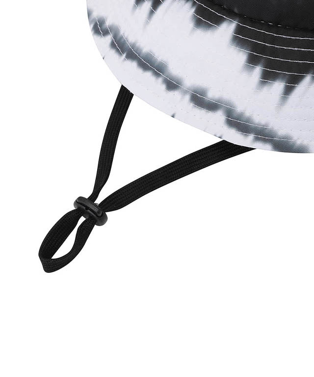 Men's Wave Tie Dye Bucket Hat - Black