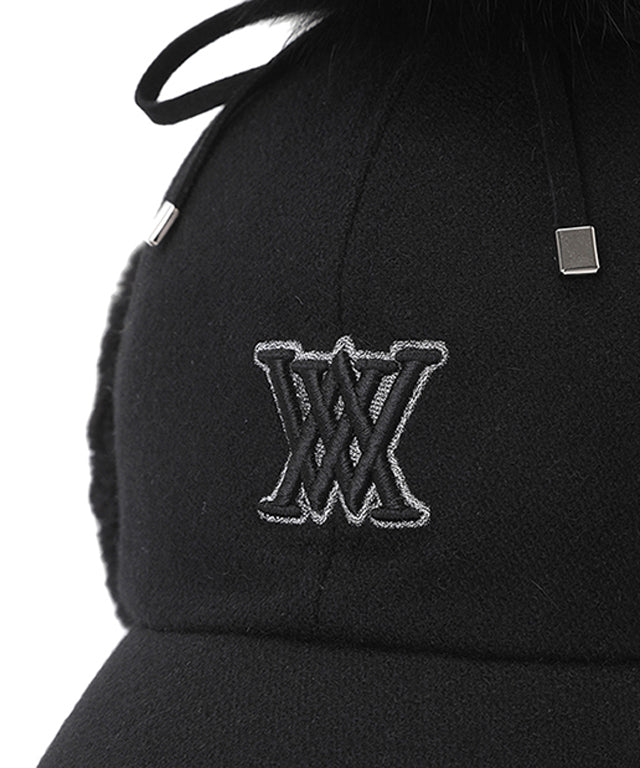 Wool Knit Ball Cap - Black