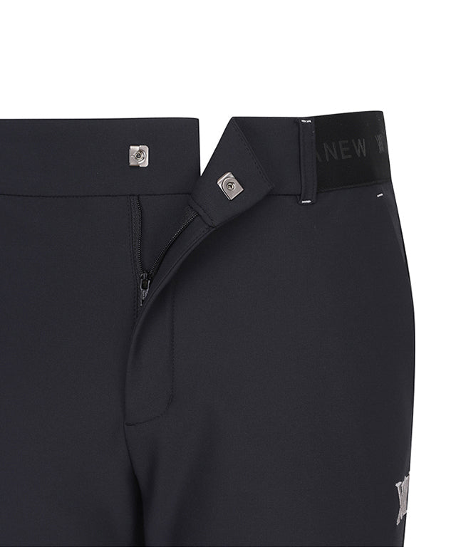 Men's Side Logo Band Point Incision L/PT - Black