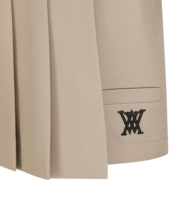 Women's Pleats Half H/PT - Beige