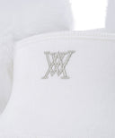 Women's Real Fur Snow Winter Visor - Off White