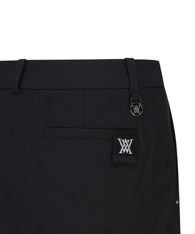 W Front Embossed Point H-line SQ - Black