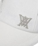 Women's Monogram Wide Ball Cap - White
