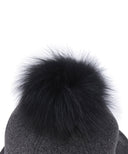 Women's Wool Double Bucket Hat - Charcoal Grey