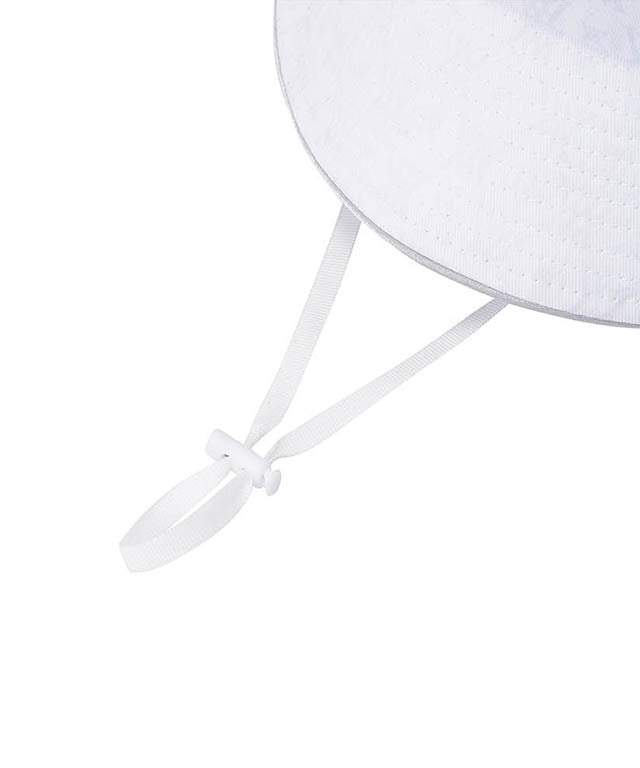 Monogram Round Taping Bucket Hat - White