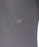 Women's Zipper Point Golgi Long T-shirt - Gray