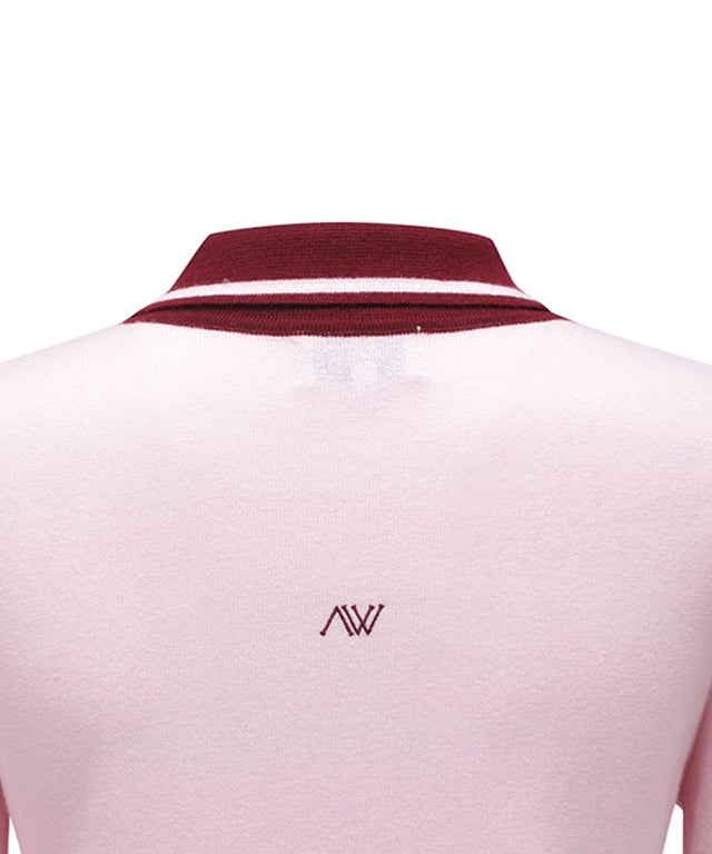 Women's Collared PSweater - Pink