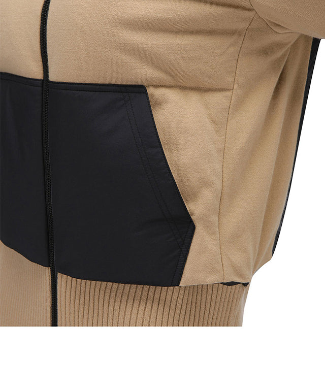 Women's Hybrid Hoodie Jacket - Beige