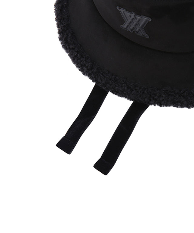 Women's Fluffy Bucket Hat - Black