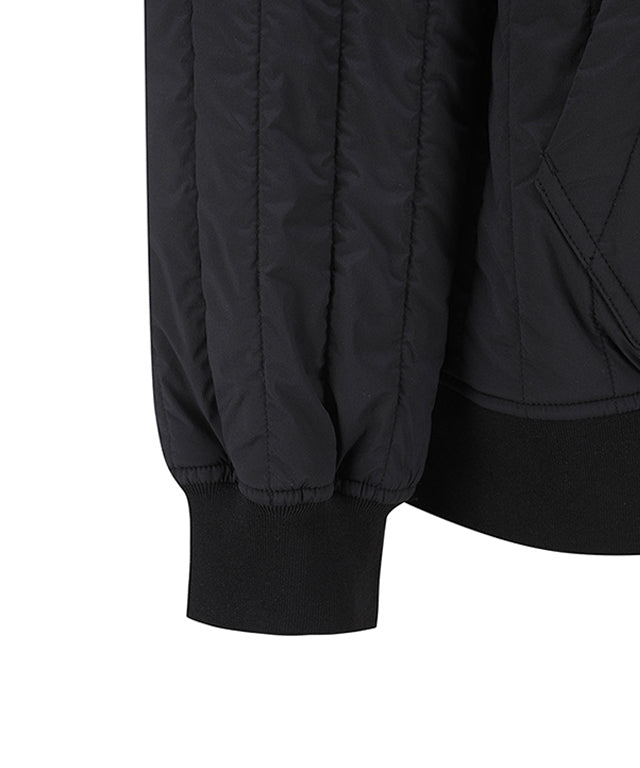 Men's Round Padding Anorak - Black