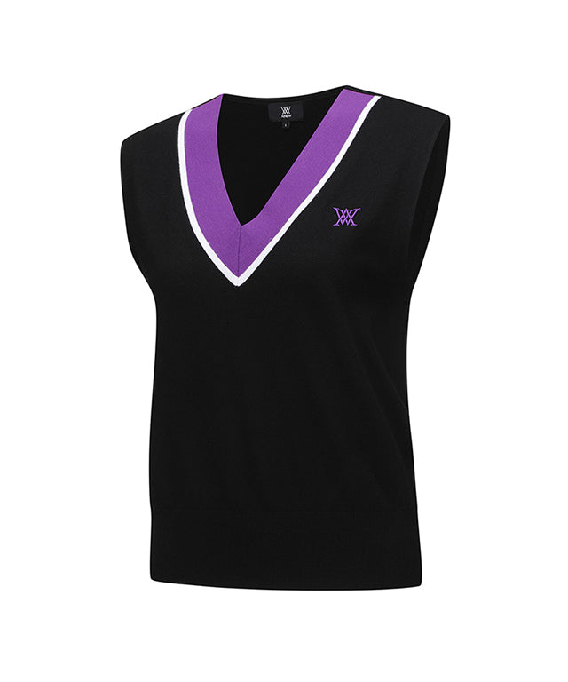Women's Sweater Vest - Black