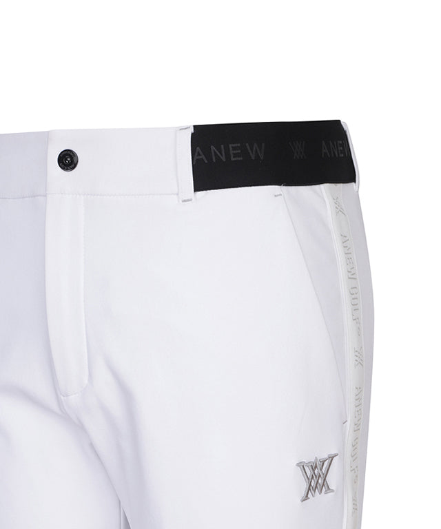 Men's Side Logo Band Point Incision L/PT - White