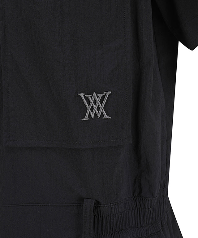 Men's Detailable Jumpsuit - Black
