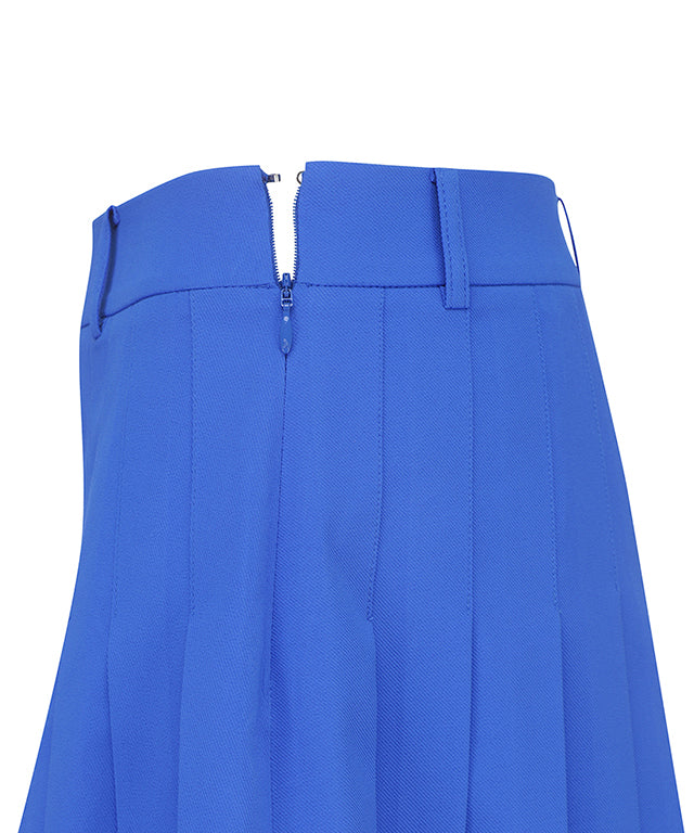 Women's Mini Pocket Point Pleated Skirt - Blue