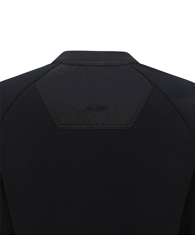 Women's Check Point Sweatshirt - Black