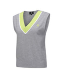 Women's Sweater Vest - Mellange Grey