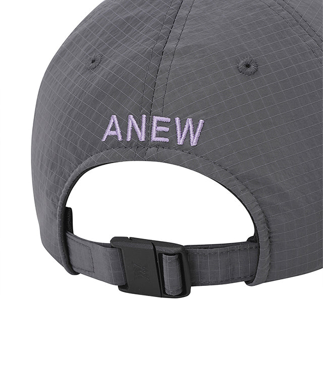 Nylon Rip Stop Ball Cap - Grey