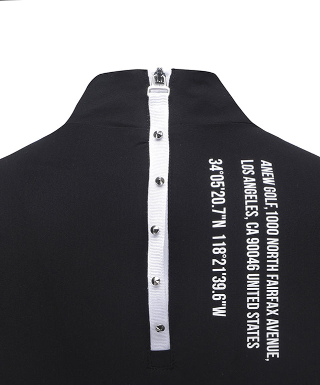Women's Front Logo Point Sleeveless - Black