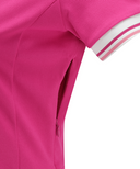 Pleated Skirt Pique Dress - Hot Pink